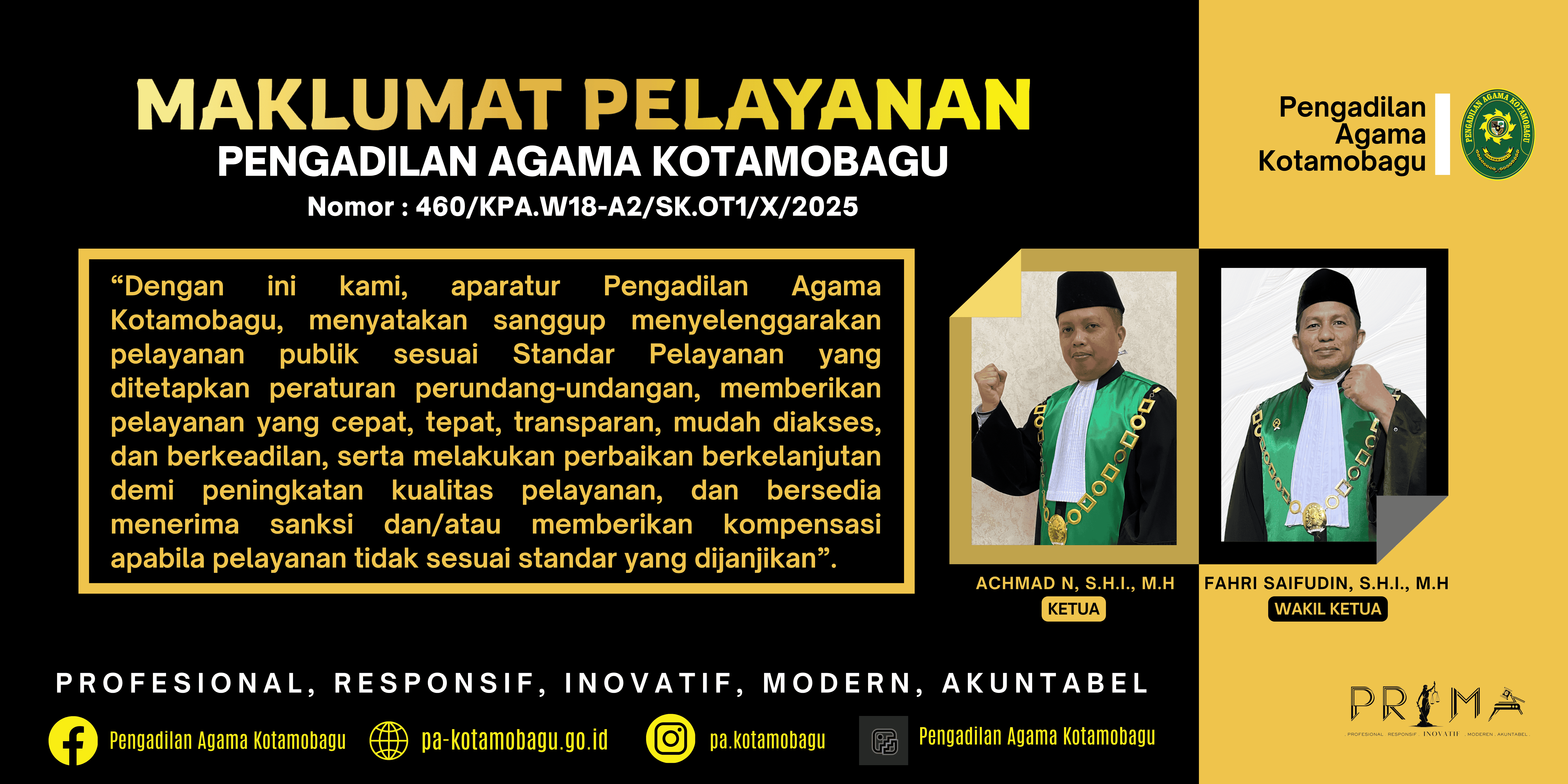 maklumat pelayanan publik 2025
