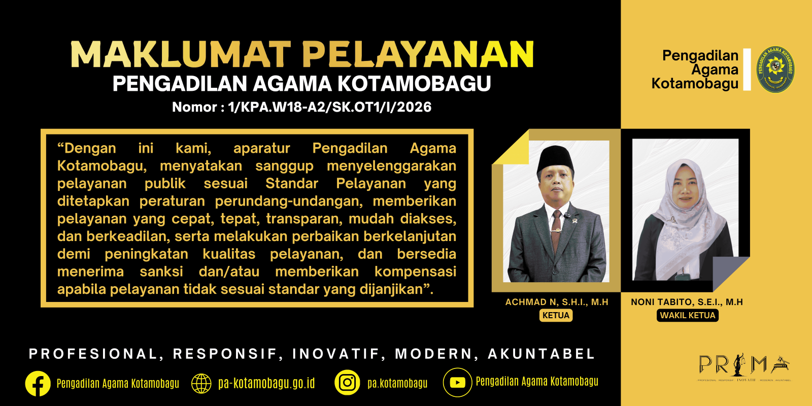 maklumat pelayanan publik juni 2026